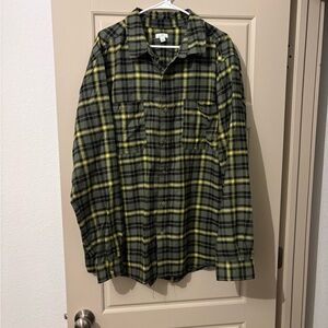 Dip Eco-Friendly Green and Yellow Plaid Shirt